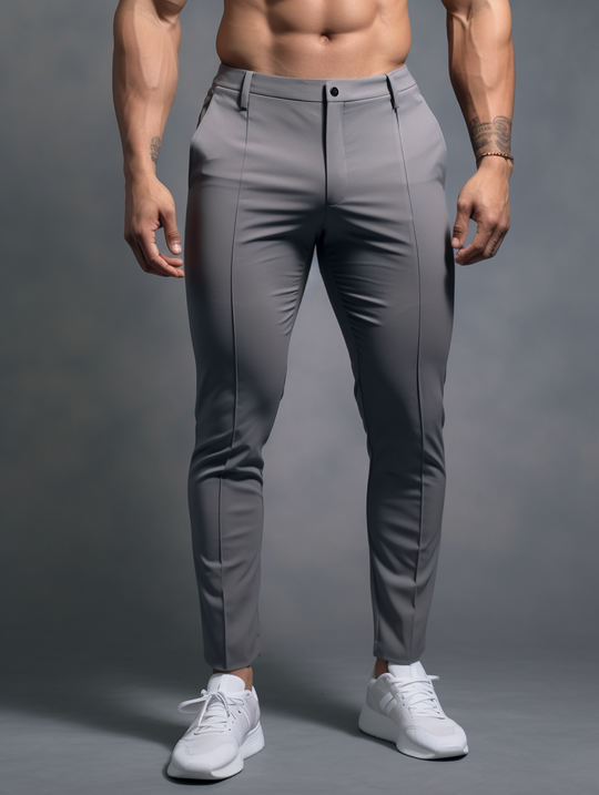 Novate: Pantaloni Slim Fit Senza Pieghe