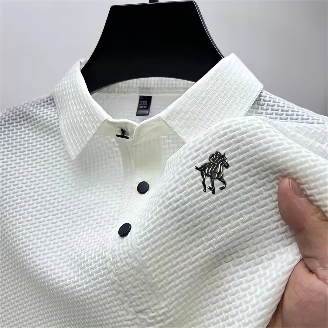 Prestigio: Polo slim fit testurizzata