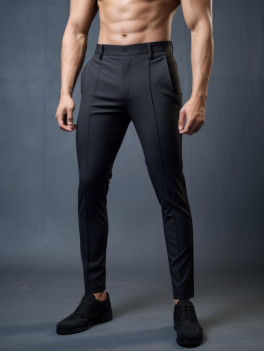 Novate: Pantaloni Slim Fit Senza Pieghe